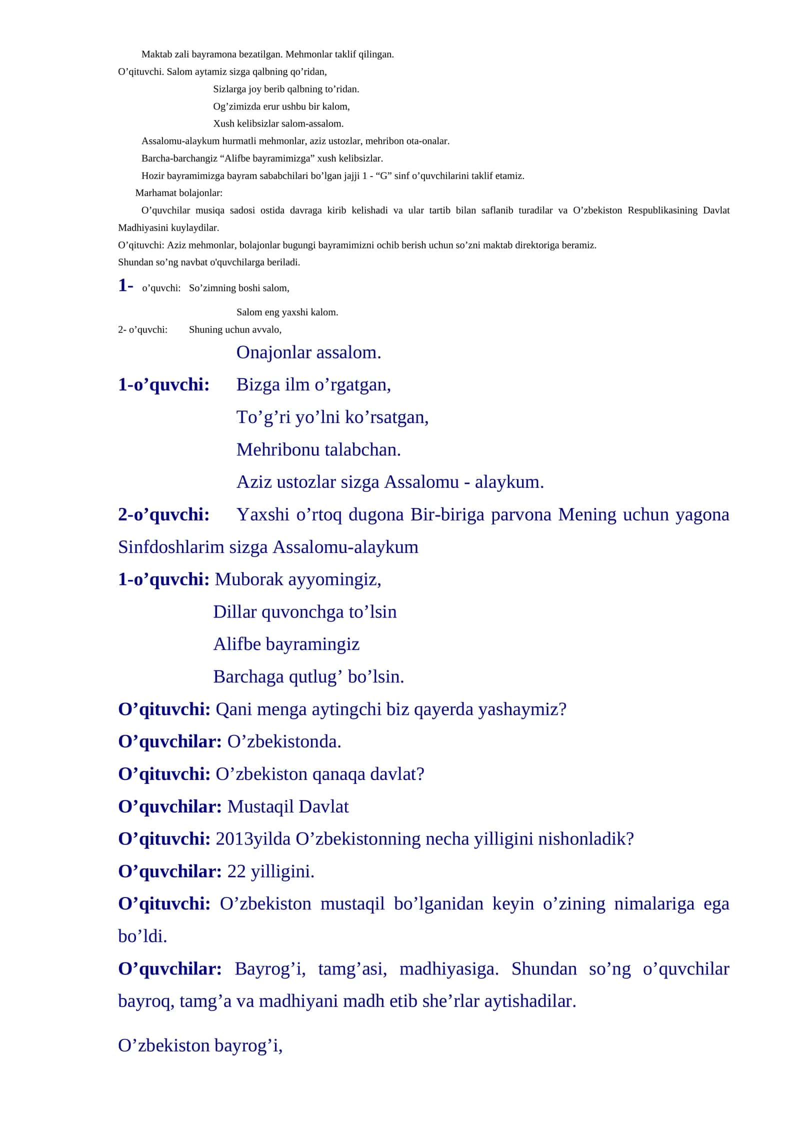 Alifbe bayrami 1