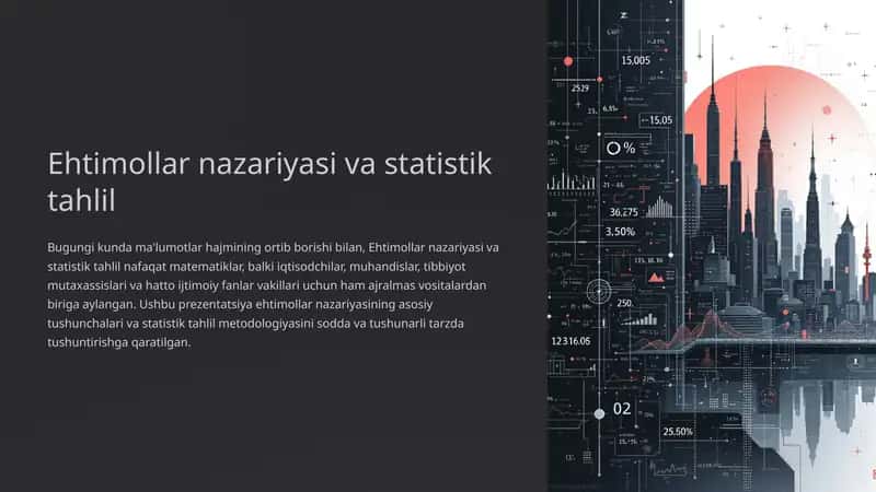 Ehtimollar nazariyasi va statistik tahlil 1