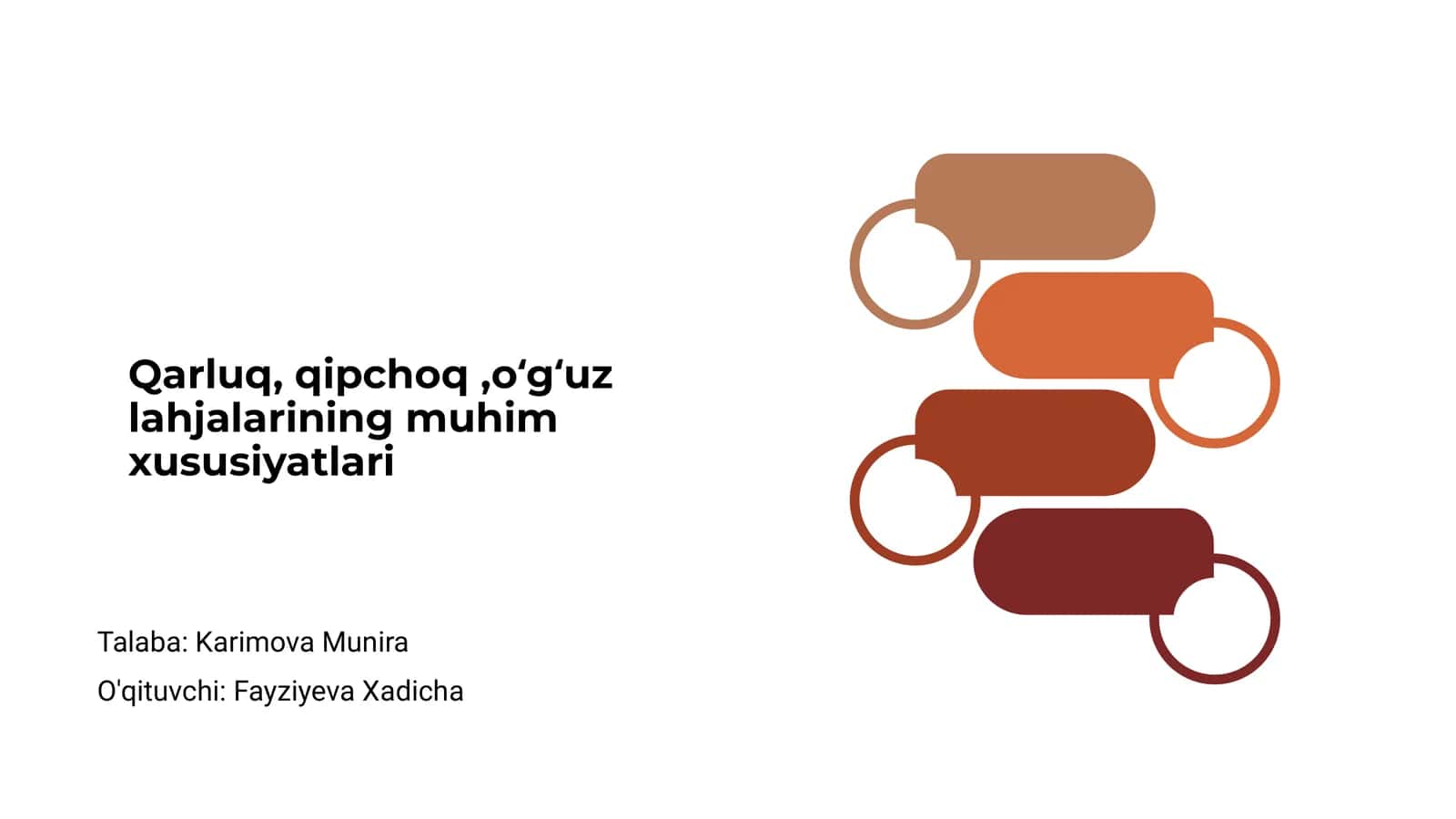 Qarluq, qipchoq,oʻgʻuz lahjalarining muhim xususiyatlari 1