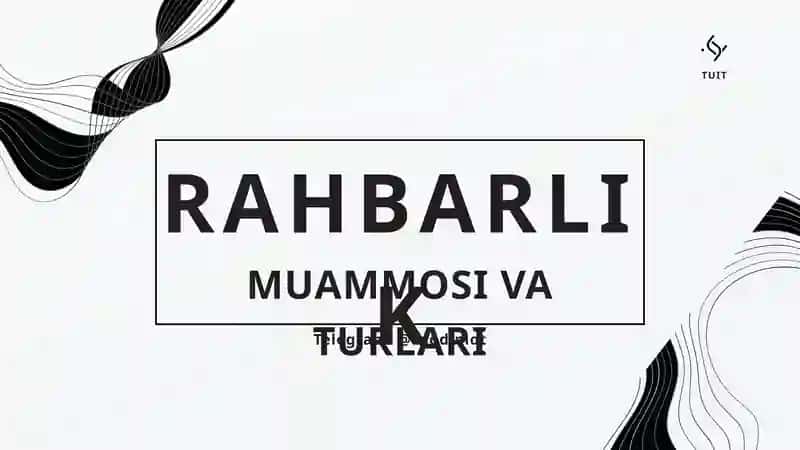 Rahbarlik