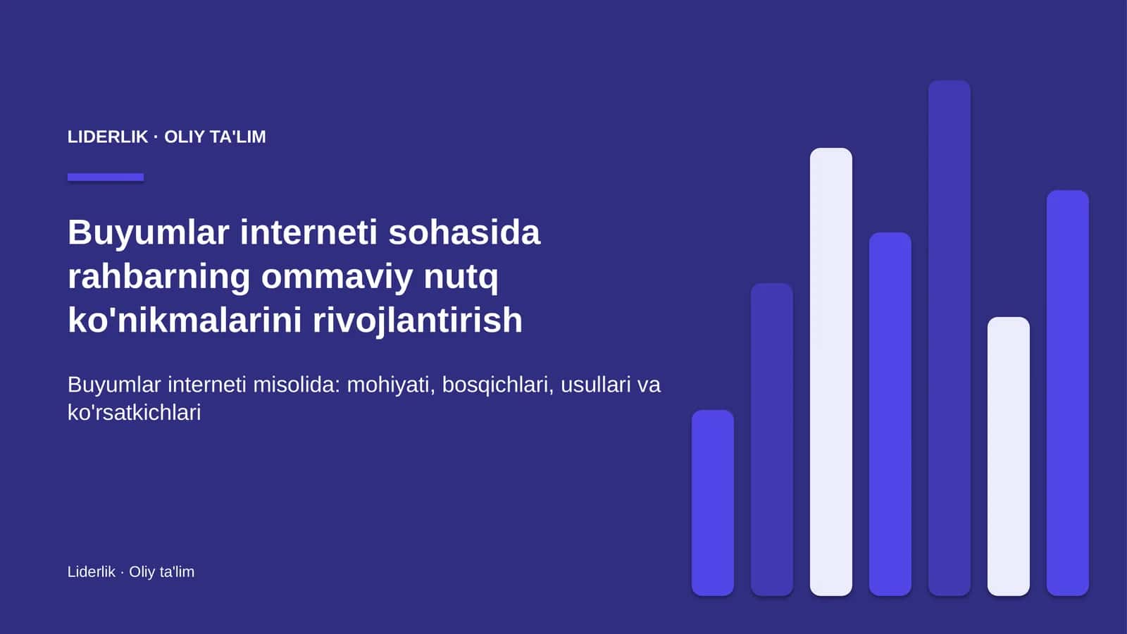 Liderlik · Oliy ta'lim 1