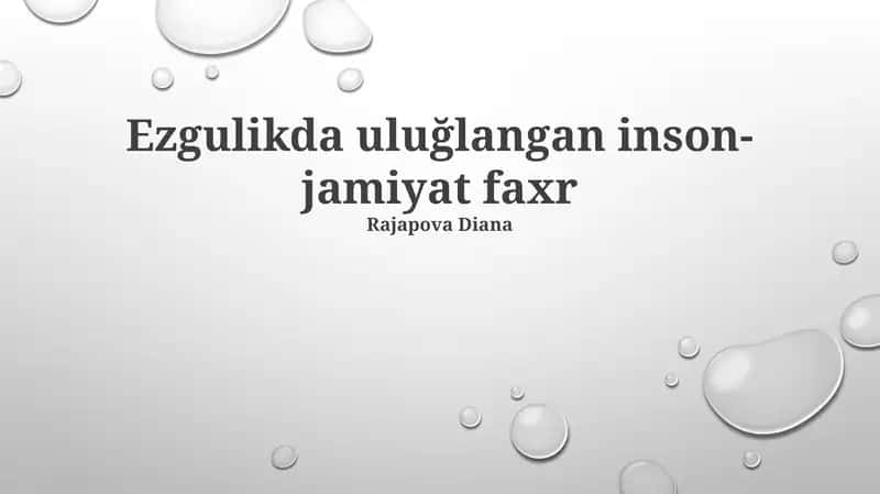 Mehrda ulug‘langan inson – jamiyat iftixori 1