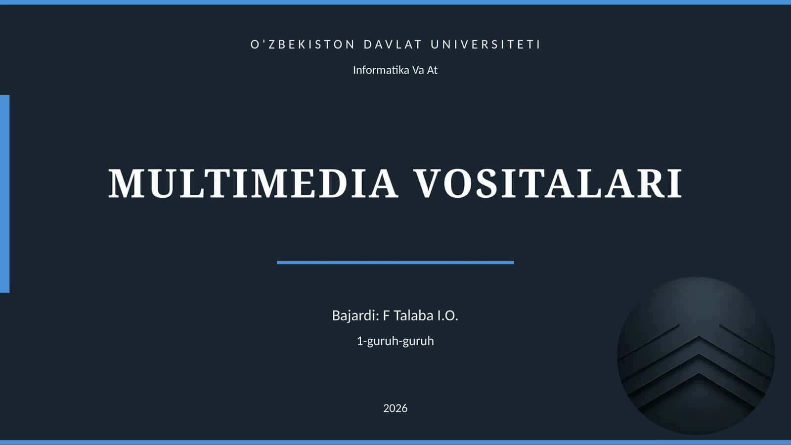 MULTIMEDIA VOSITALARI 1
