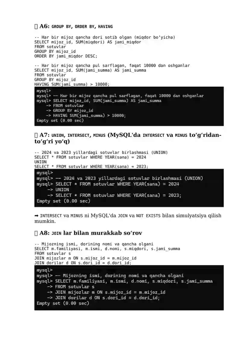 Agregat funksiyalar