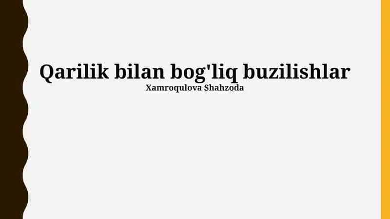 Yoshga bog'liq kasalliklarning barchasi 1