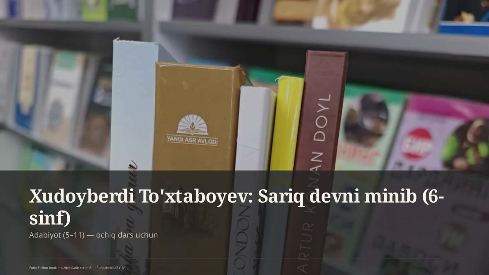 Xudoyberdi To'xtaboyev: Sariq devni minib (6-sinf) 1