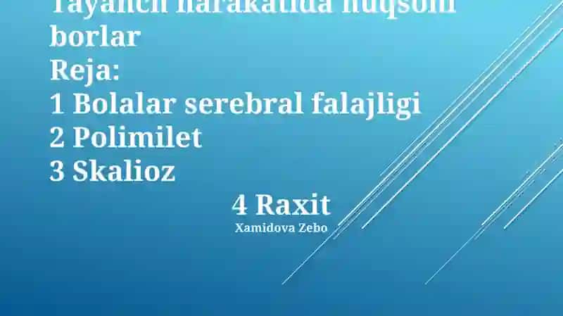 "Ta'lim va inklyuziya" loyihasi