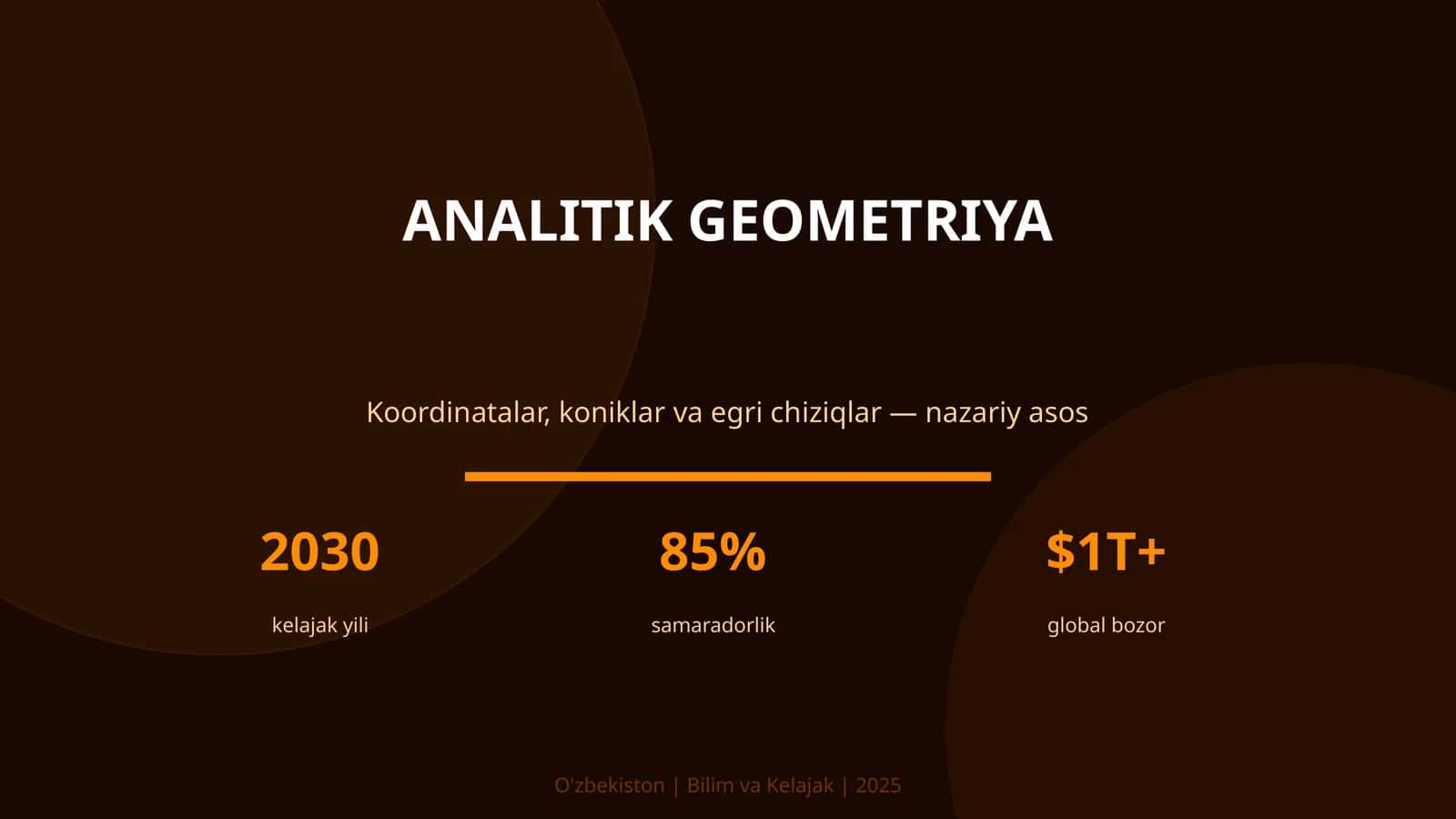 Analitik geometriya 1
