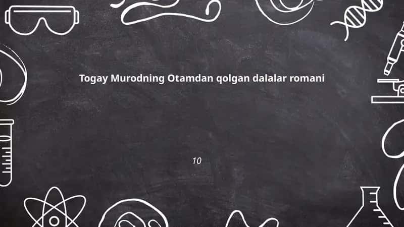 Togay Murodning Otamdan qolgan dalalar romani 1