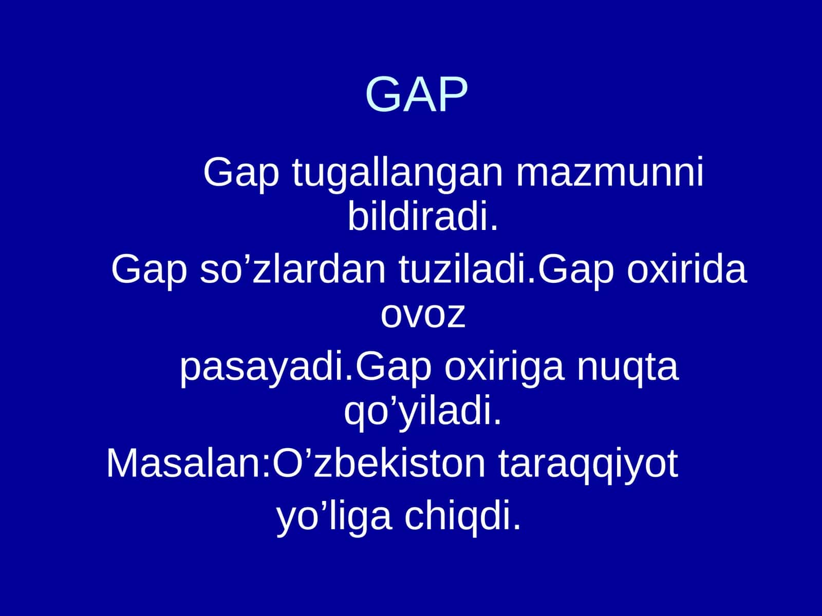 GAP 1