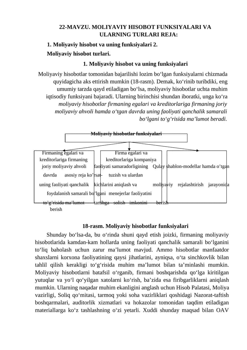 Moliyaviy hisobotlar 1