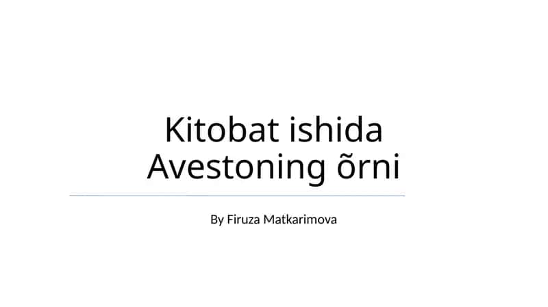 Avestoning õrni 1