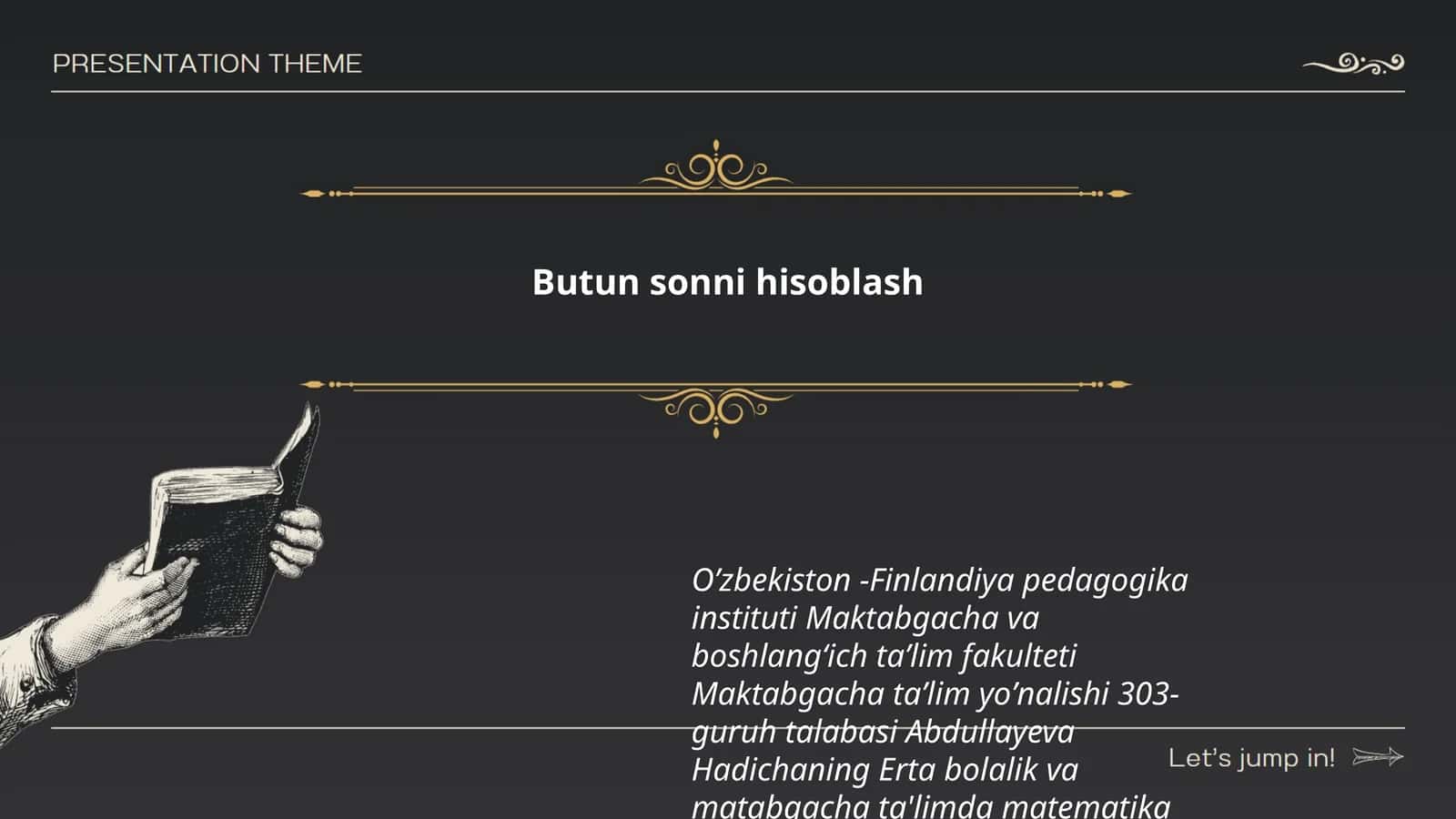 Butun sonni hisoblash 1