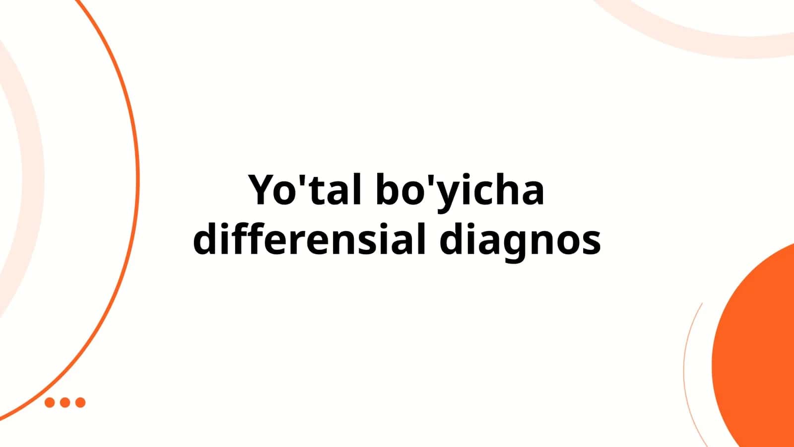 Yo'tal bo'yicha differensial diagnos 1