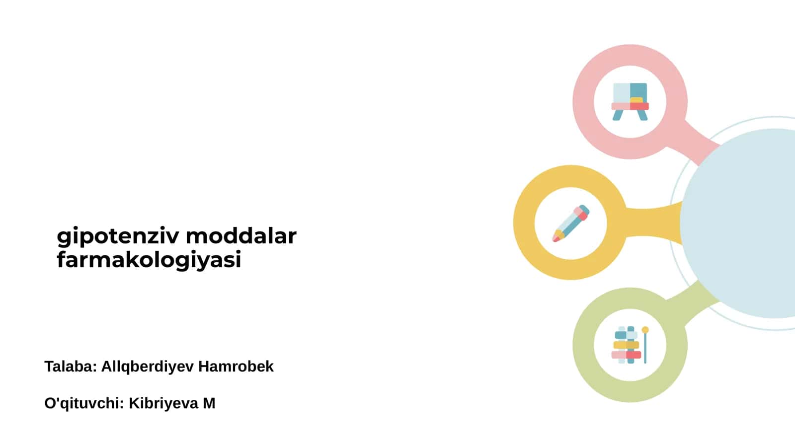 Gipotenziv moddalar farmakologiyasi 1