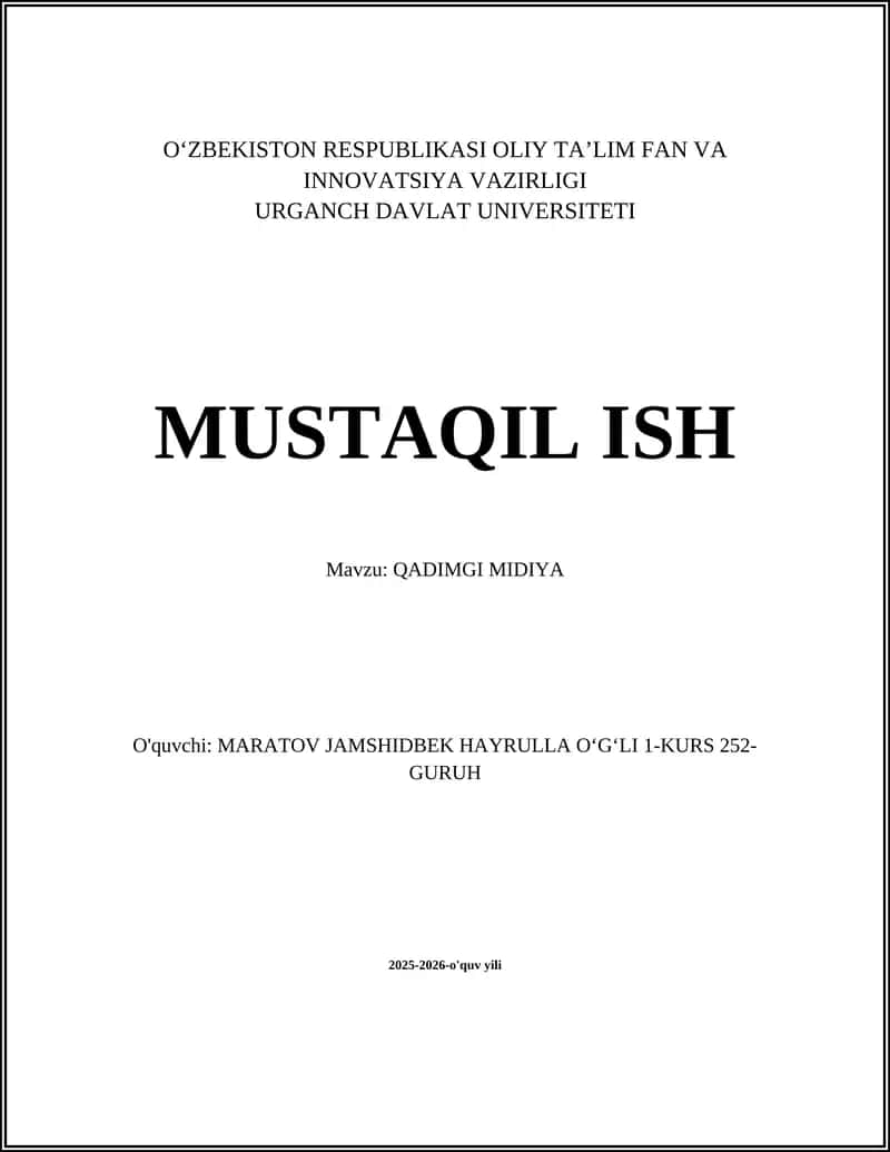 QADIMGI MIDIYA 1