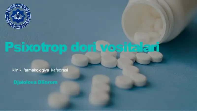 Psixotrop dori vositalari 1
