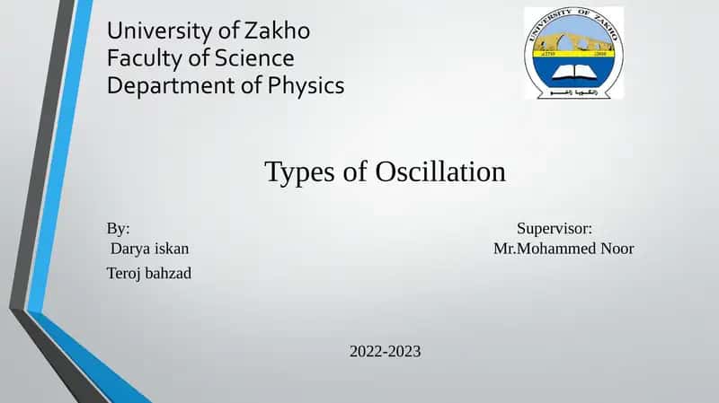 Types of Oscillation 1