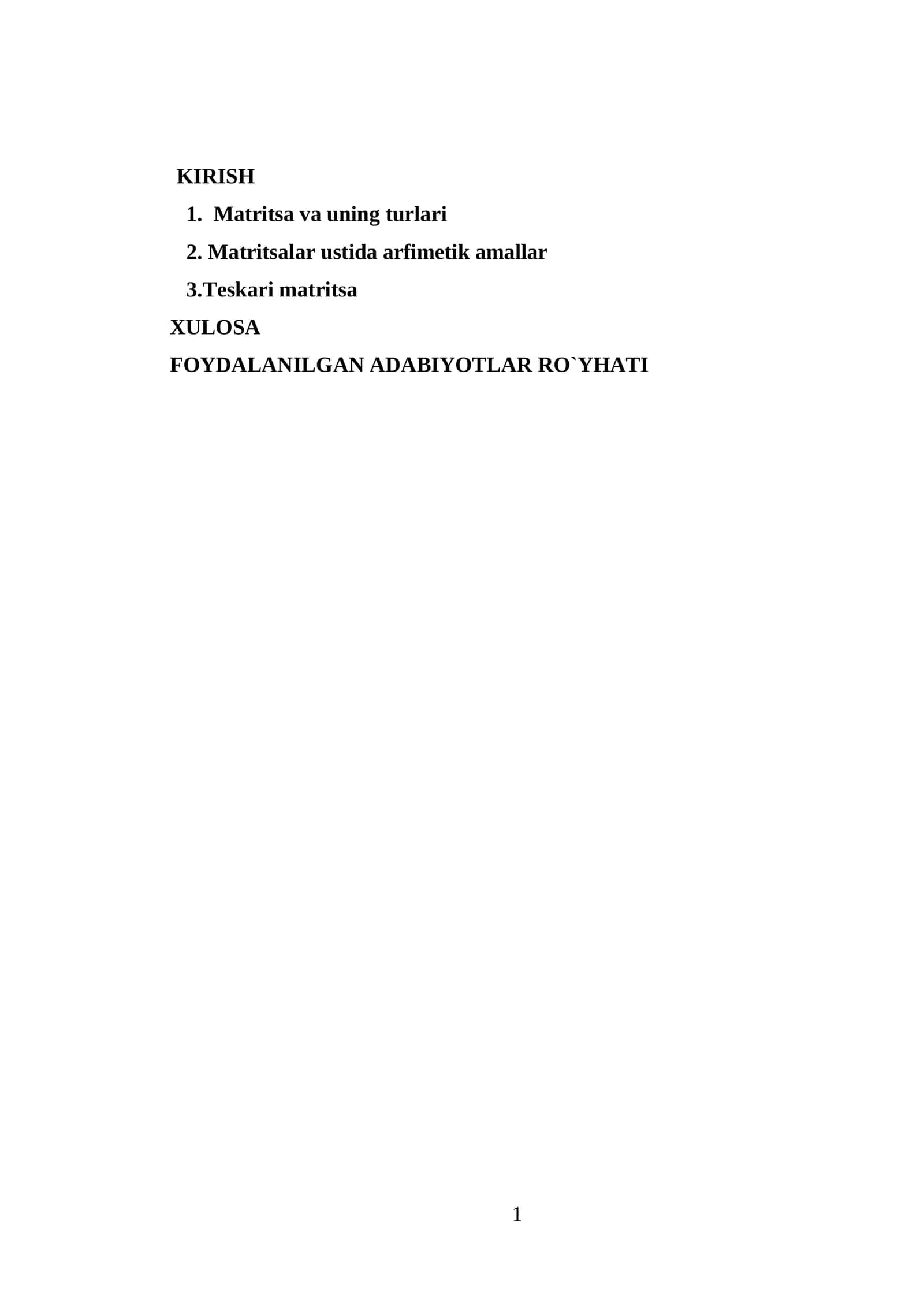 Matritsalar 1