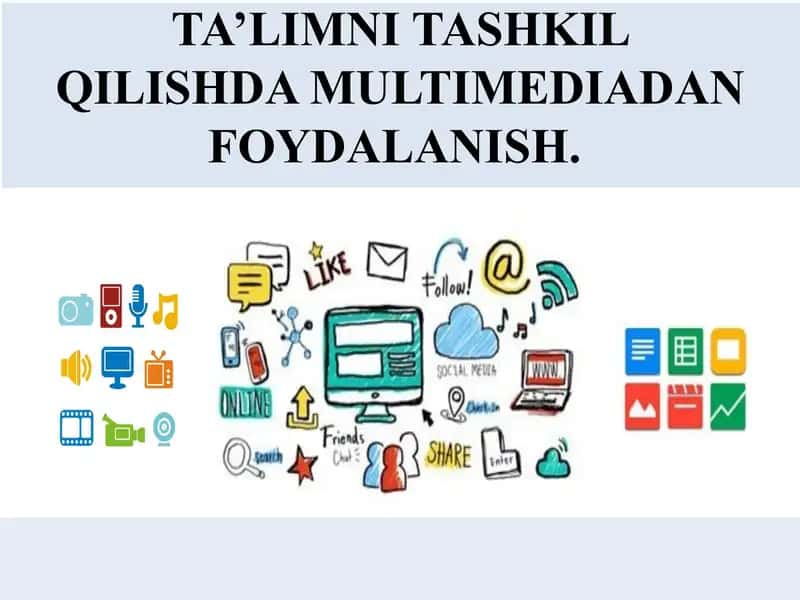 Ta'limni tashkil qilishda multimediyadan foydalanish 1