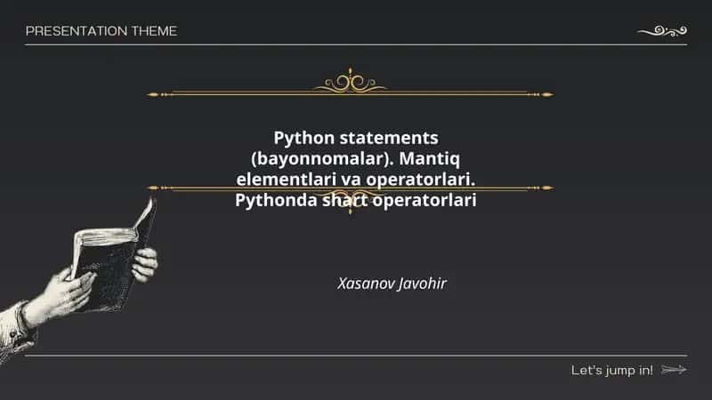 Python bayonotlari 1
