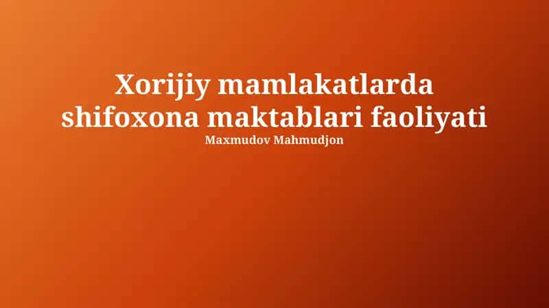 HAMKORLIK VA ALMASHINUVDORLIK DASTURLARI 1