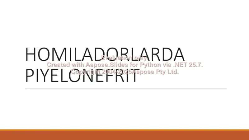 HOMILADORLARDA PIYELONEFRIT 1