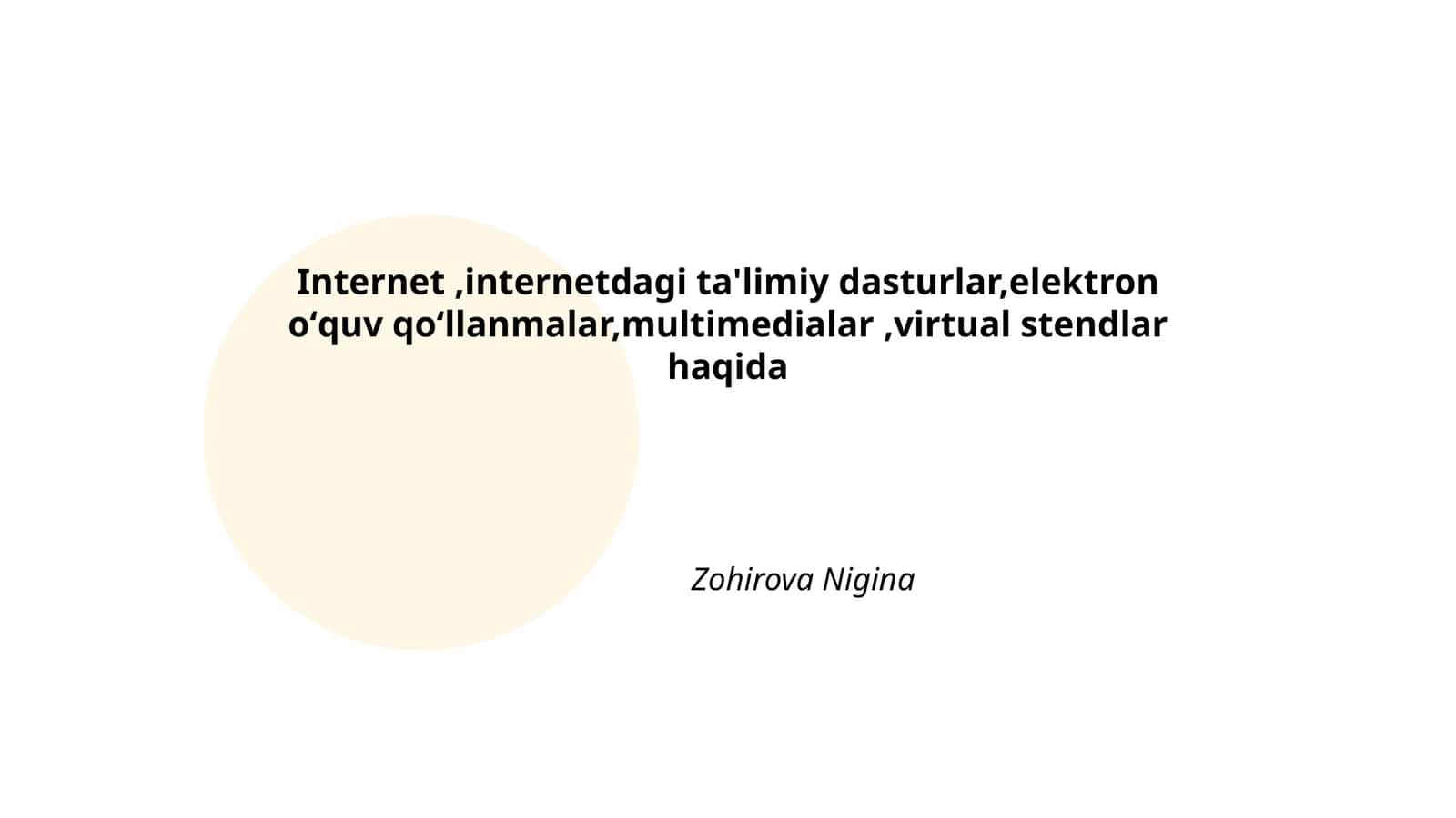 Internetda ta'lim olinishining afzalliklari 1