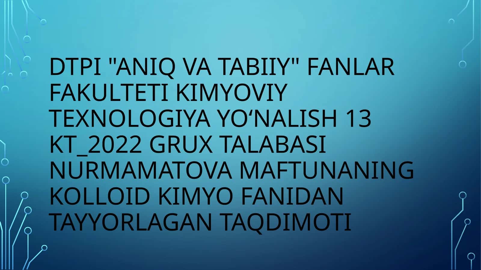 Disperssistemalarda nurning yutilishi 1