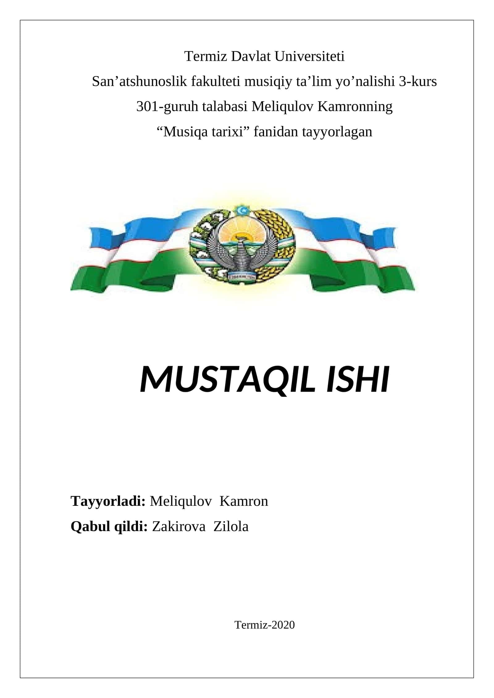 Xalq og’zaki ijodida baxshichilik san’ati 1