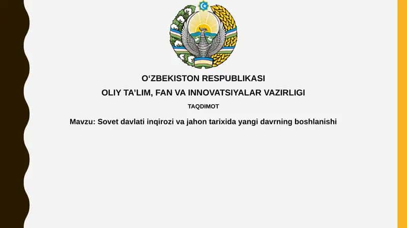 Sovet Ittifoqining inqirozi: Sabablar va Jarayon 1