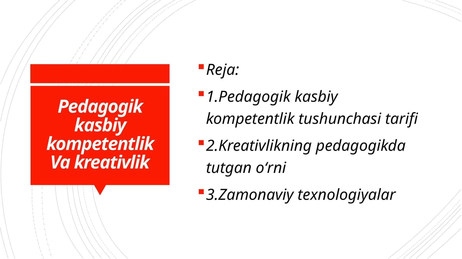 Pedagogik kasbiy kompetentlik Va kreativlik 1