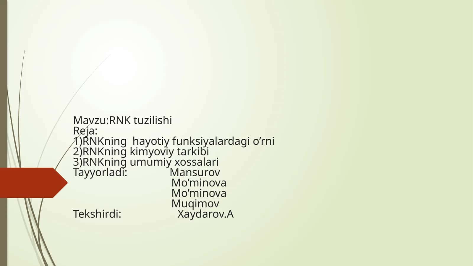 Ribonuklein kislotalar 1