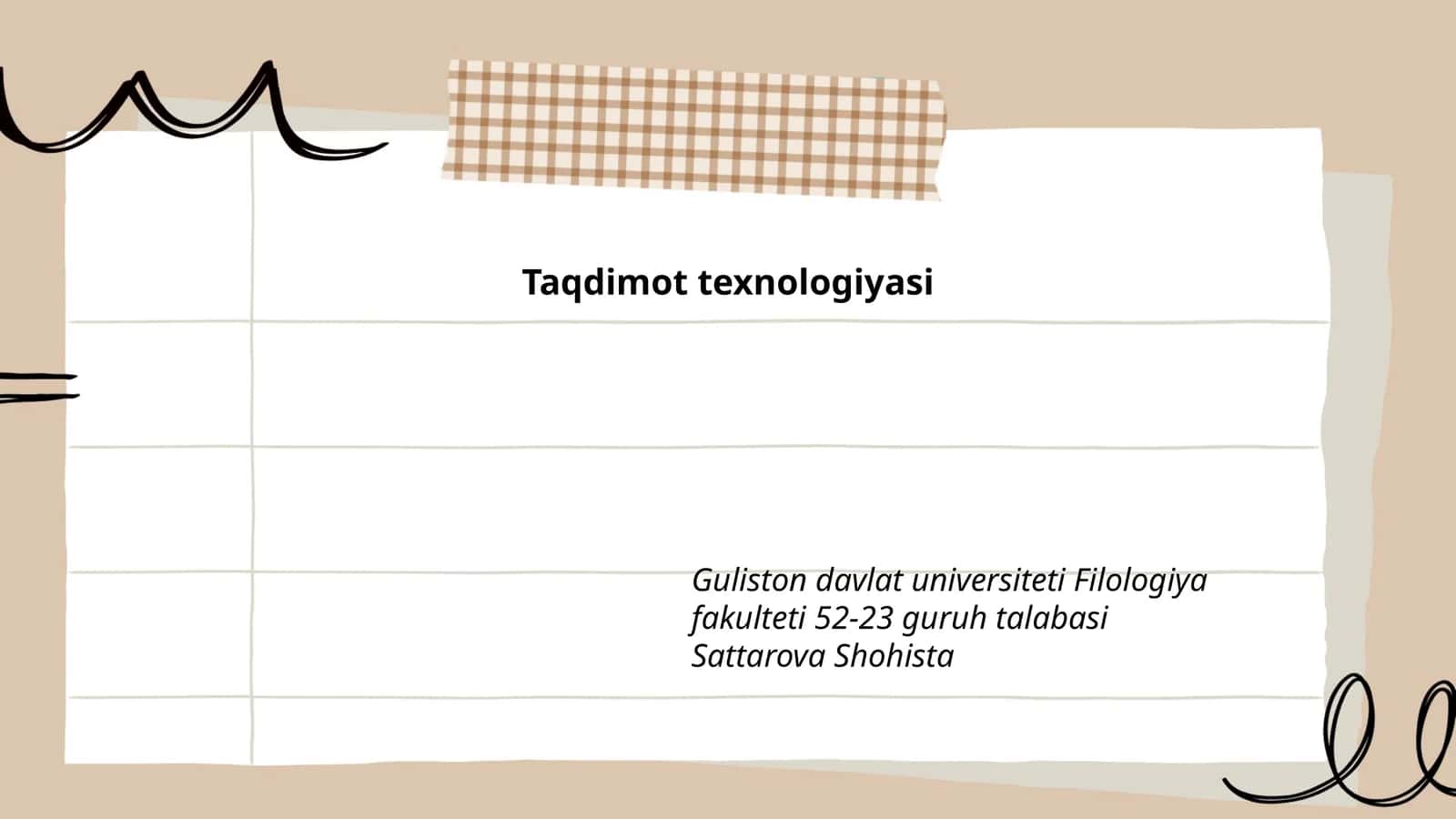 Taqdimot texnologiyasi 1