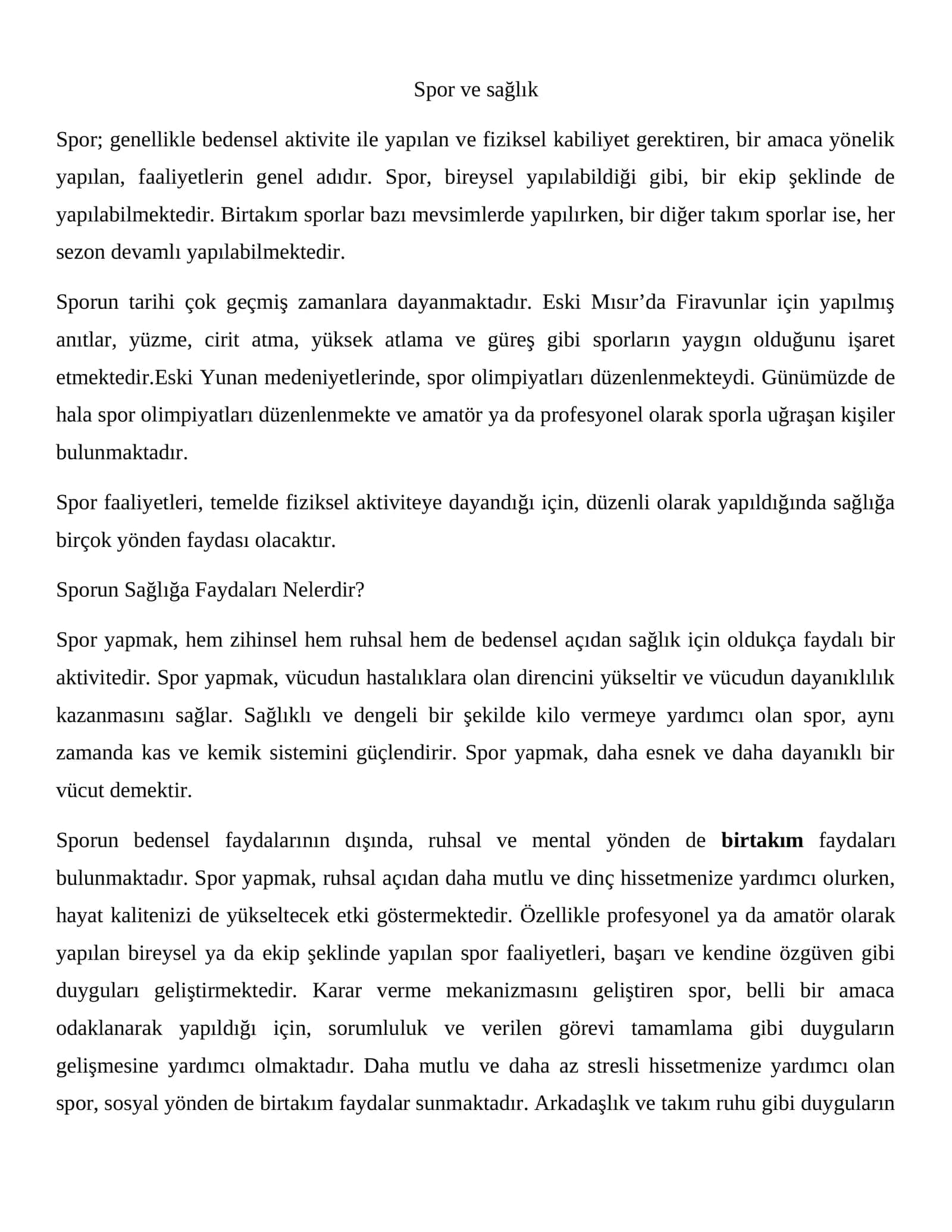 Sporda öğrenci seçimi 1