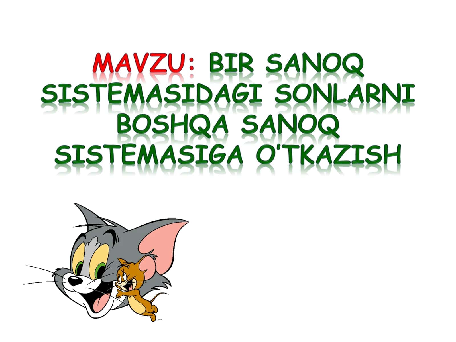 Sanoq Sistemasi Bosqichlari 1