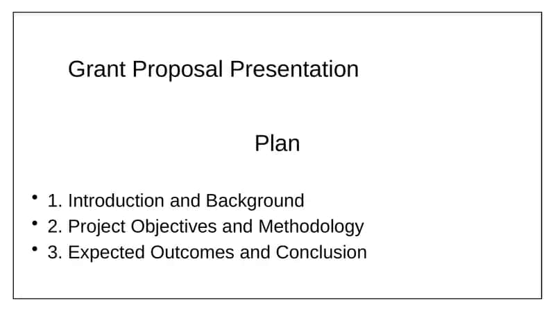 Grant Proposal Presentation 1