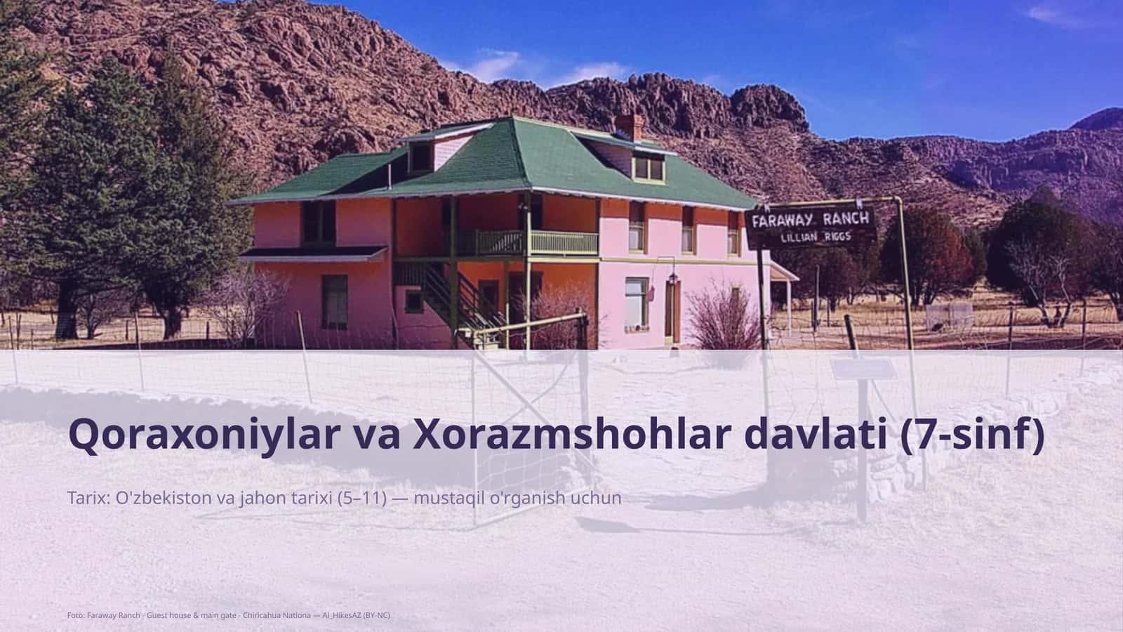 Qoraxoniylar va Xorazmshohlar davlati (7-sinf) 1