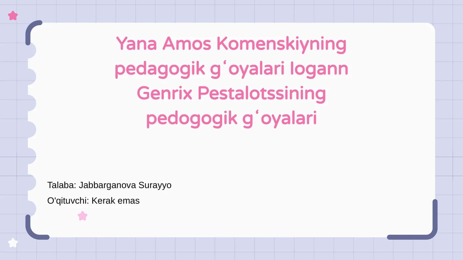 Yana Amos Komenskiyning pedagogik gʻoyalari 1