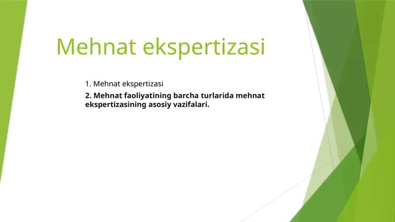 Mehnatekspertizasi 1