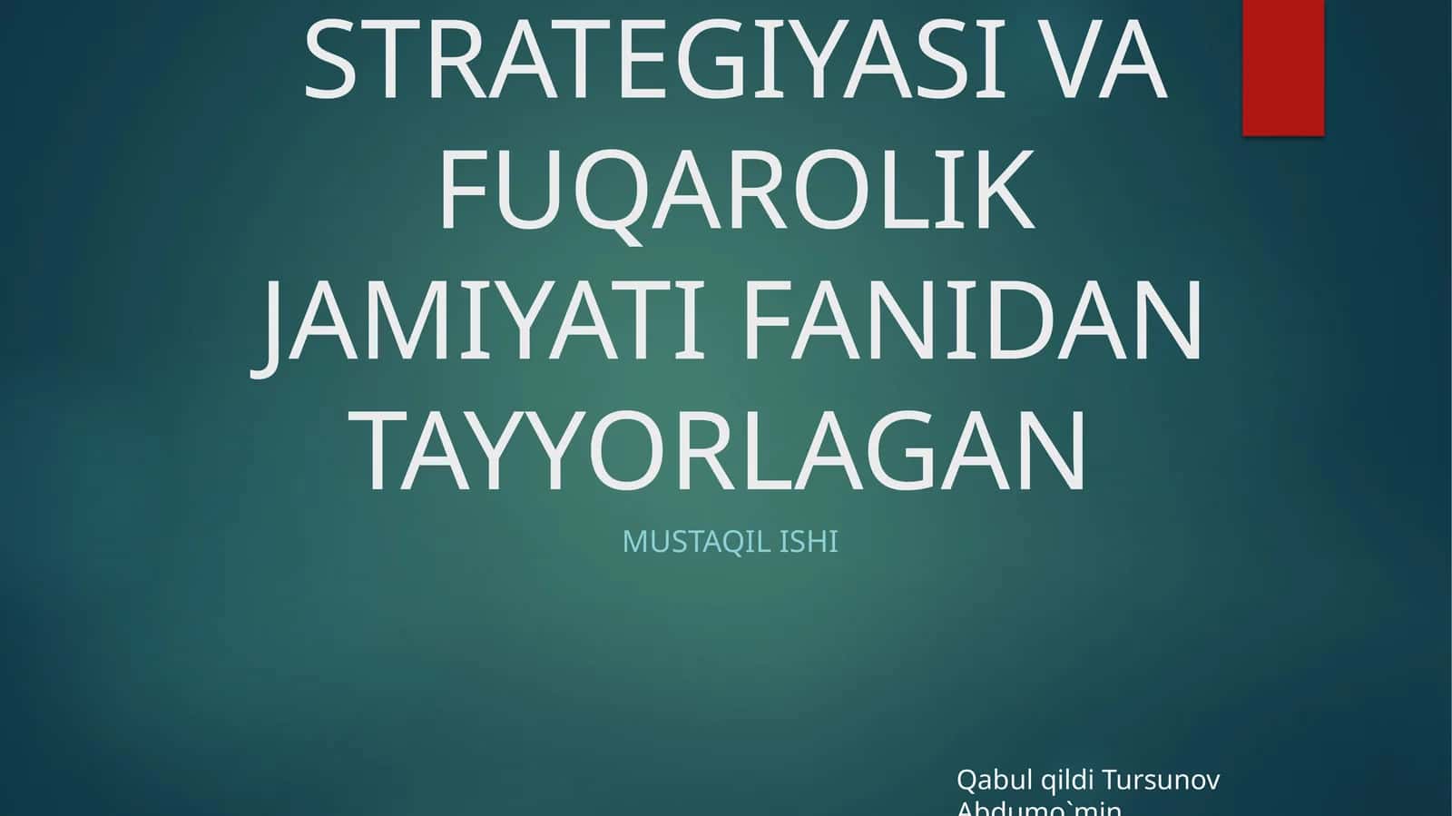 Ijtimoiy sohani rivojlantirishning ustuvoryo‘nalishlari 1