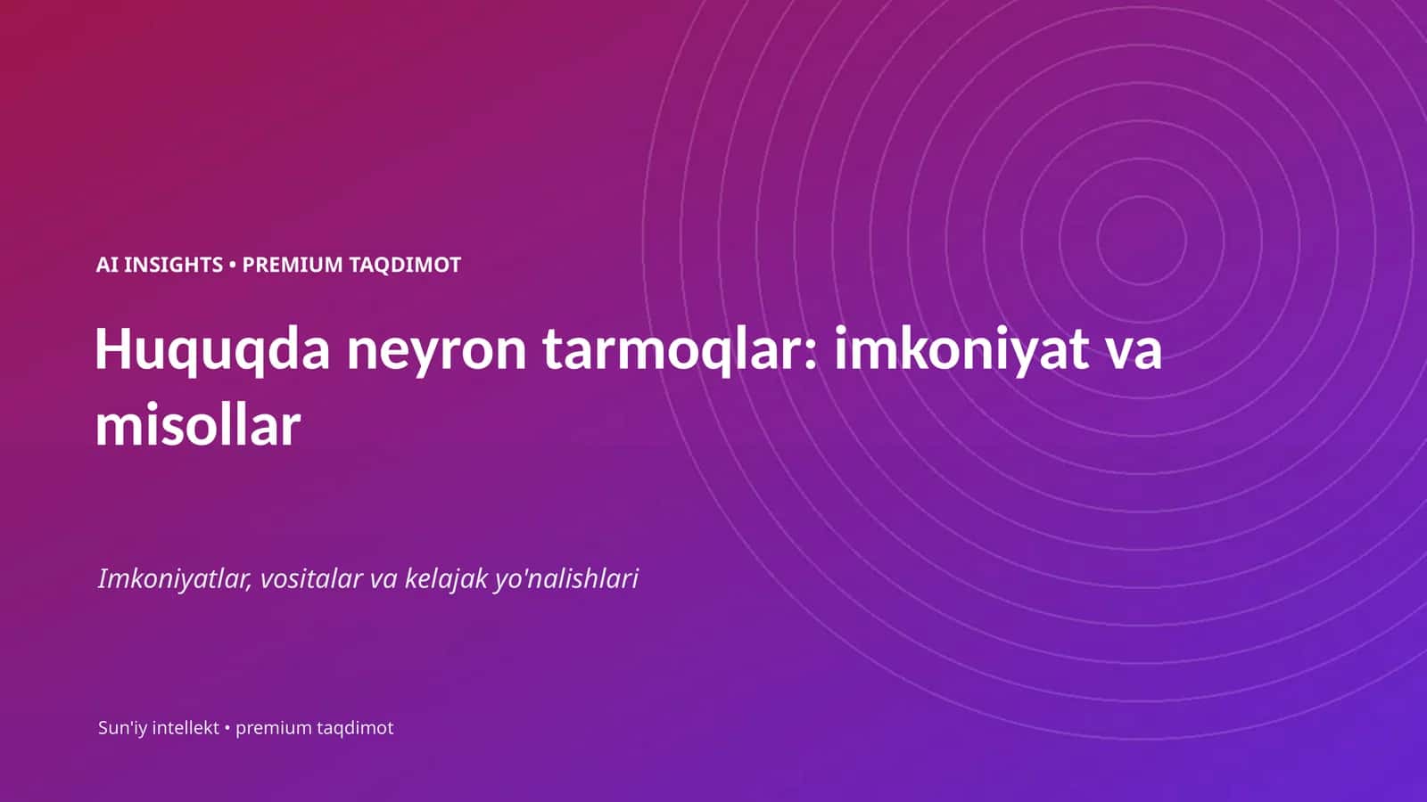 AI INSIGHTS • PREMIUM TAQDIMOT 1