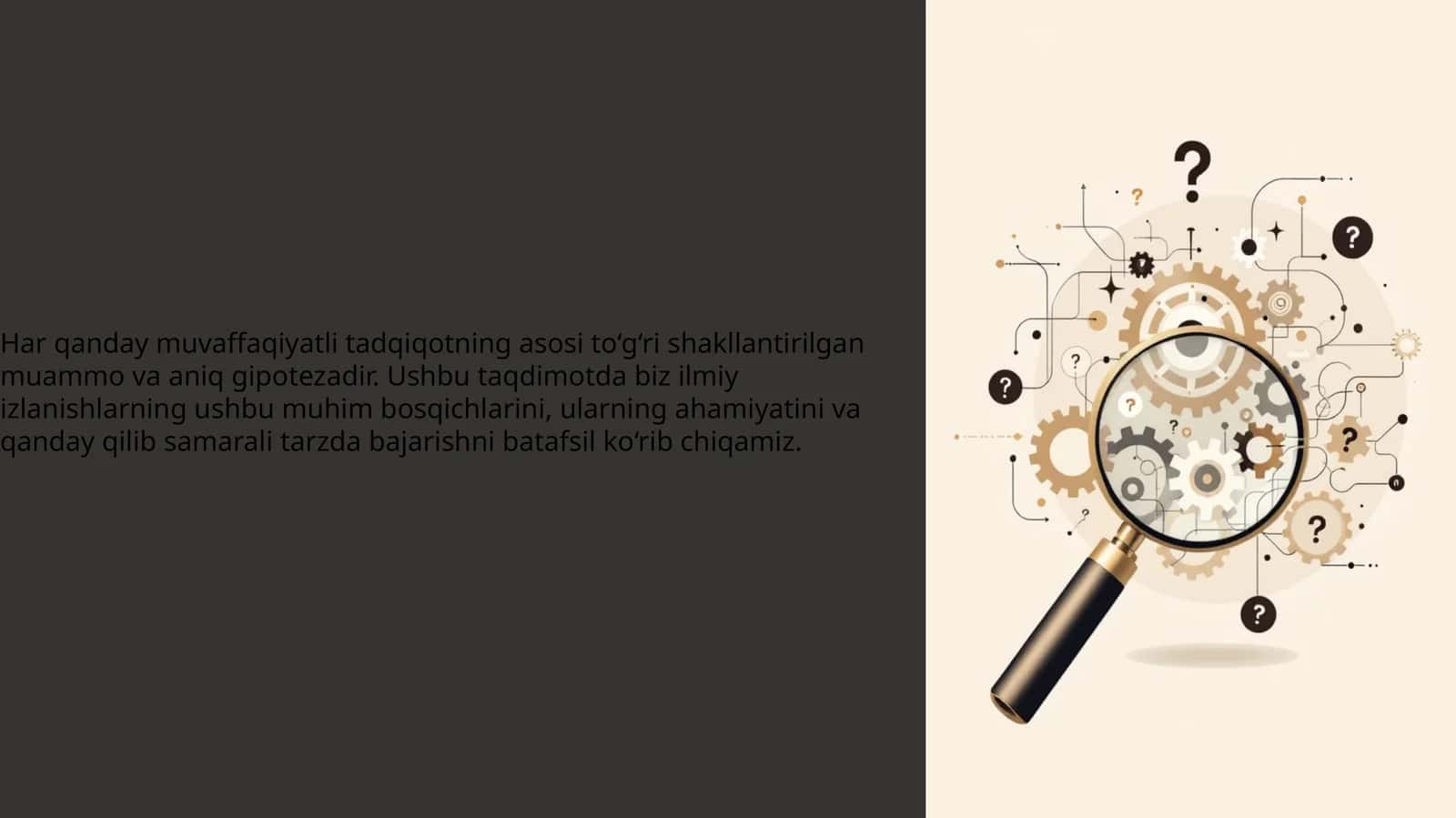Ilmiy izlanishlar bosqichi 1