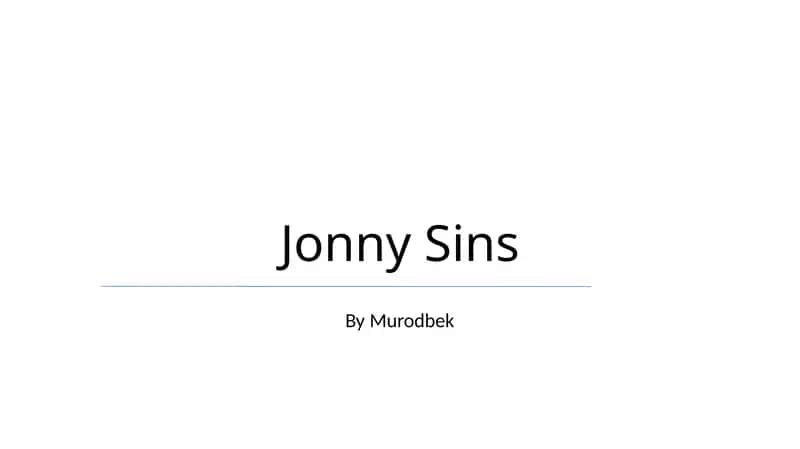 Jonny Sins 1