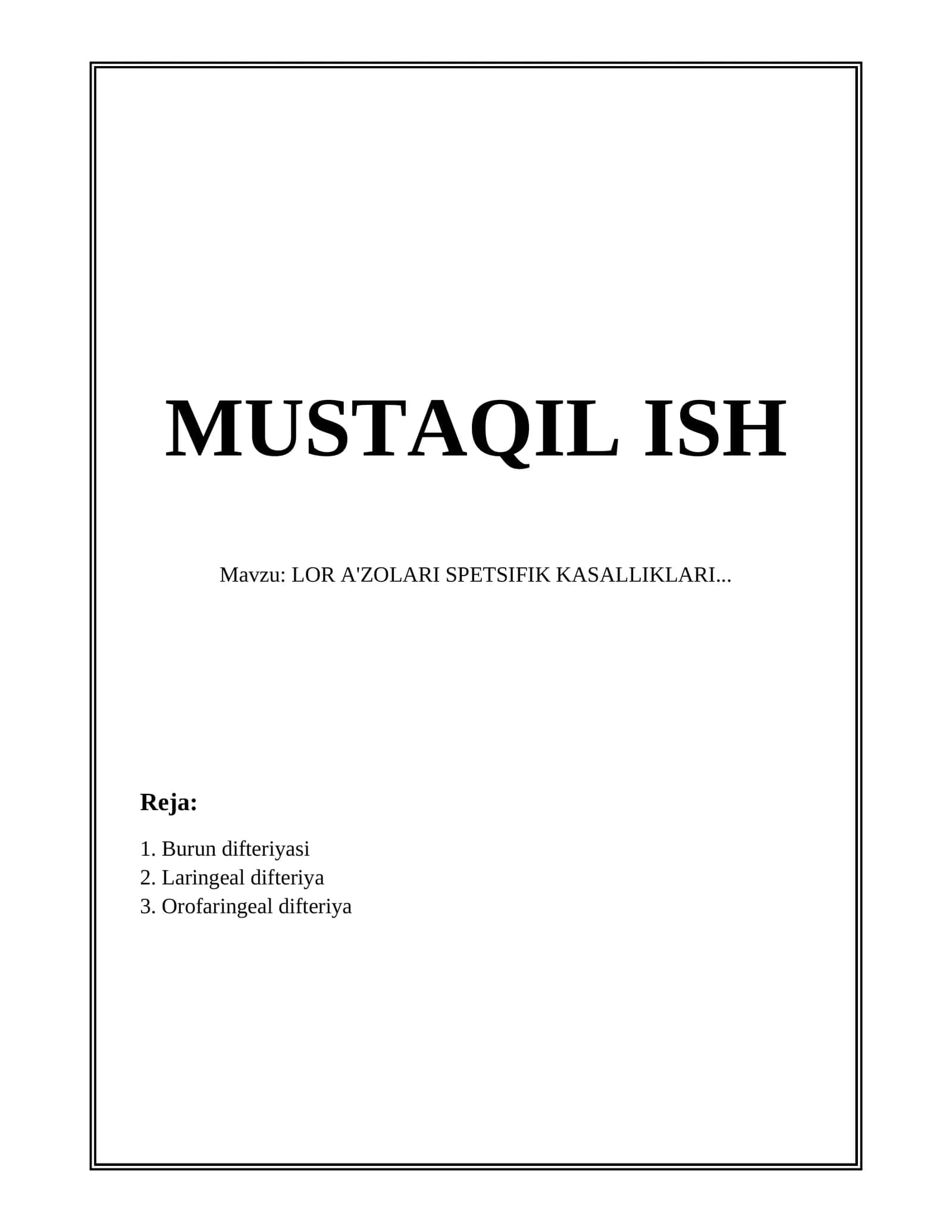 Burun difteriyasi 1
