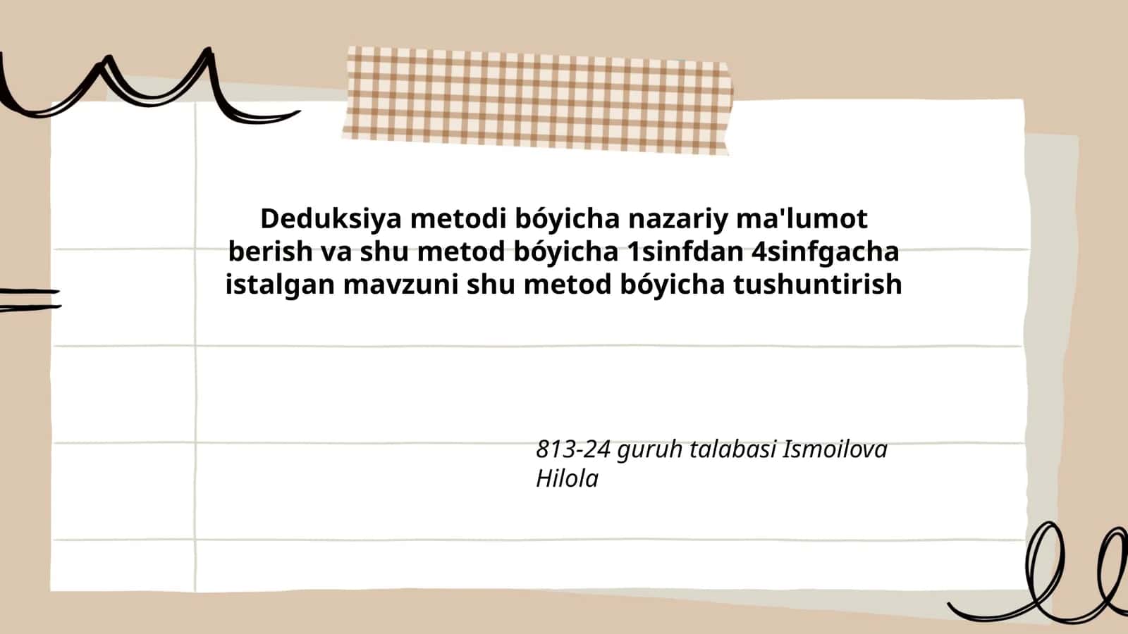 Deduksiya metodi 1