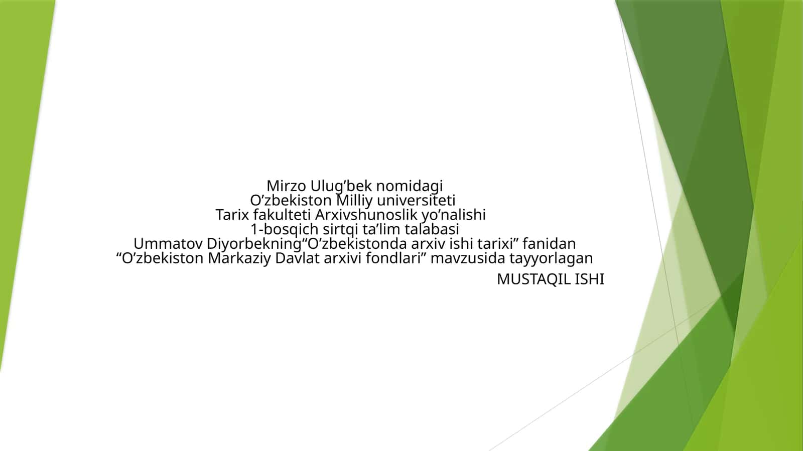 O’zbekiston Markaziy Davlat arxiv fondlari 1