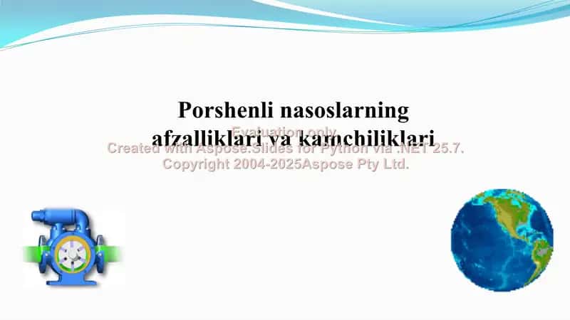 Porshenli nasoslarning afzalliklari va kamchiliklari 1