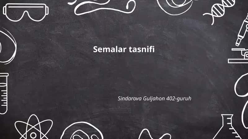 Semalar tasnifi 1