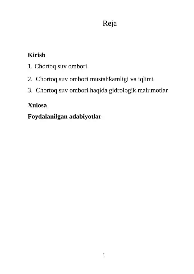 Chortoq suv ombori